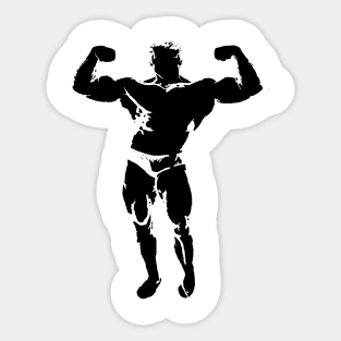 Big Muscle Guy Gym Motivation Sticker